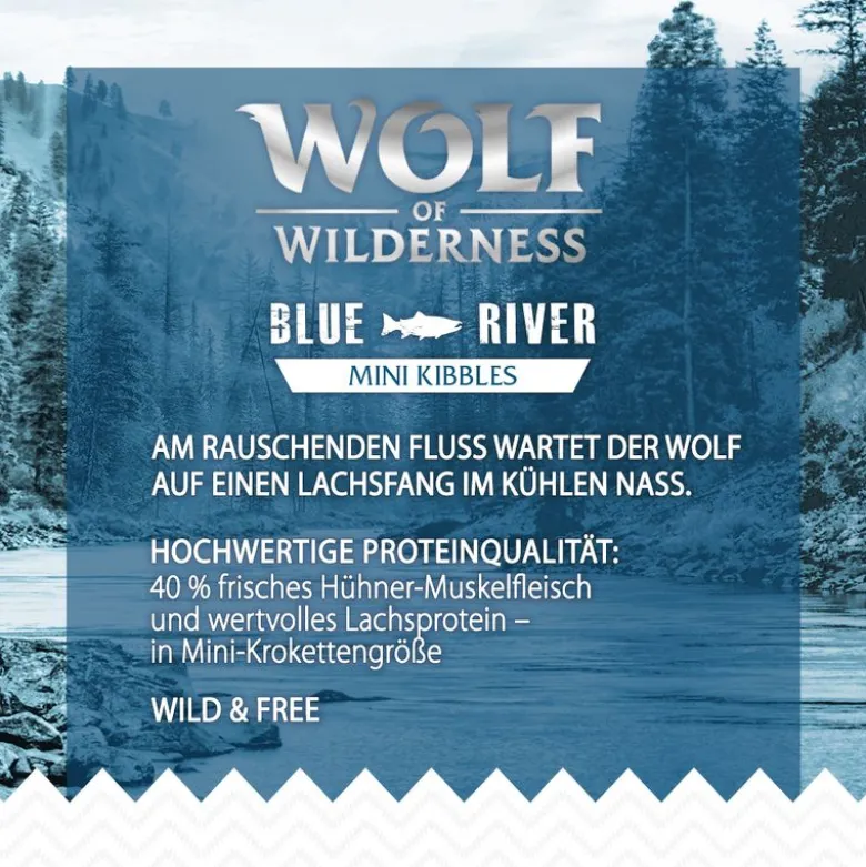 Wolf of Wilderness MINI "Blue River" - Laks KORNFRI