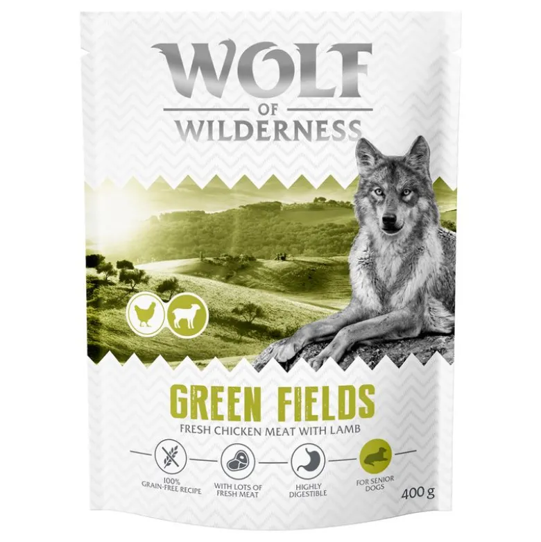 Wolf of Wilderness Senior "Green Fields" Lam - kornfri