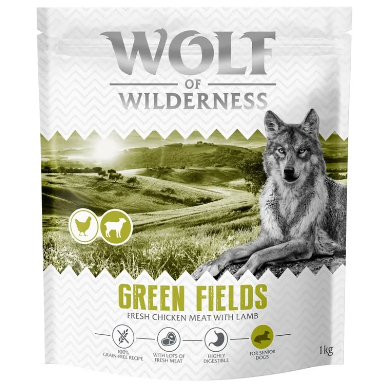 Wolf of Wilderness Senior "Green Fields" Lam - kornfri