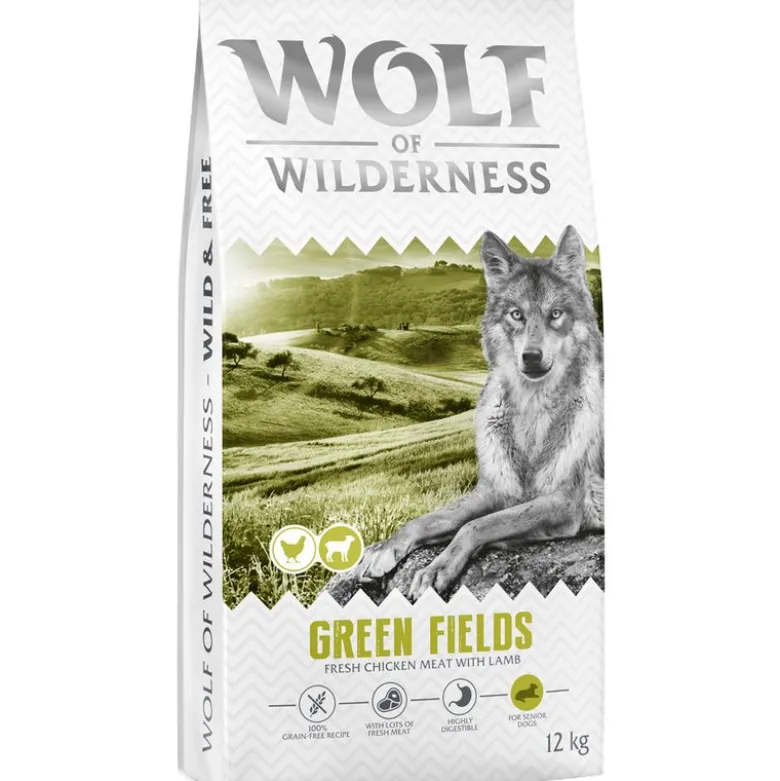Wolf of Wilderness Senior "Green Fields" Lam - kornfri