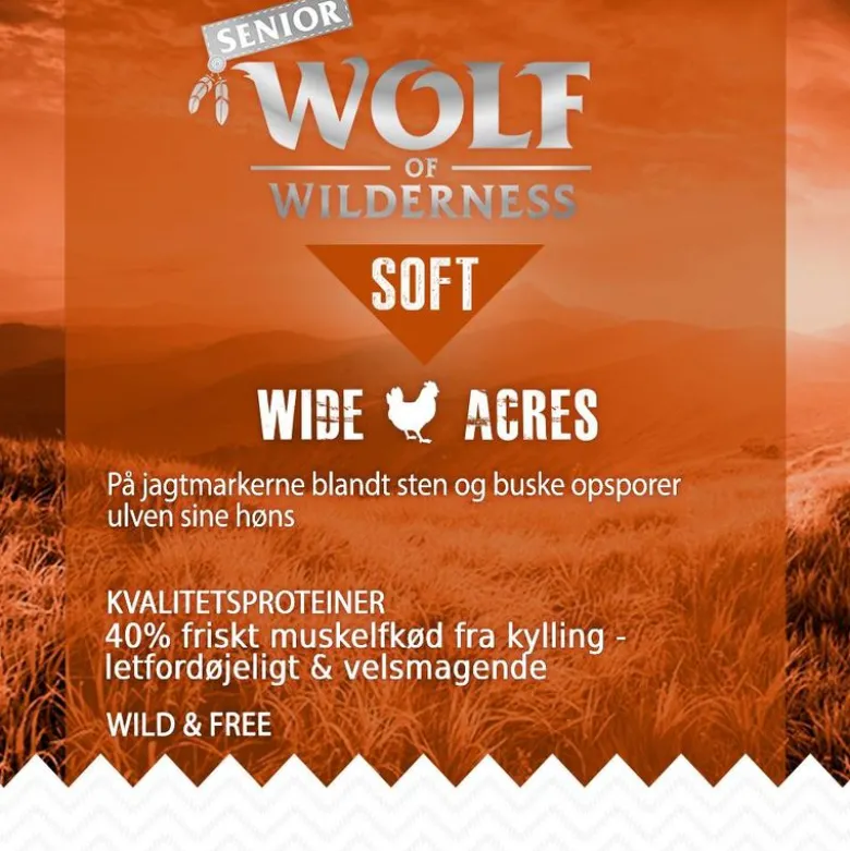 Wolf of Wilderness Senior "Soft - Wide Acres" - Kylling