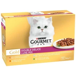 96 x 85 g Jumbo Pack Gourmet Gold + 24 x 85 g Fine Pâté Mix gratis!