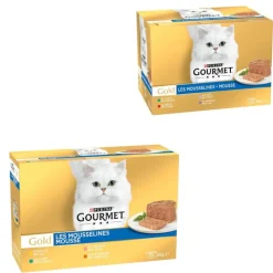 96 x 85 g Jumbo Pack Gourmet Gold + 24 x 85 g Fine Pâté Mix gratis!