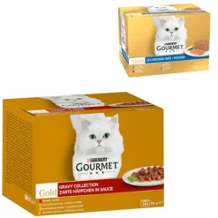 96 x 85 g Jumbo Pack Gourmet Gold + 24 x 85 g Fine Pâté Mix gratis!