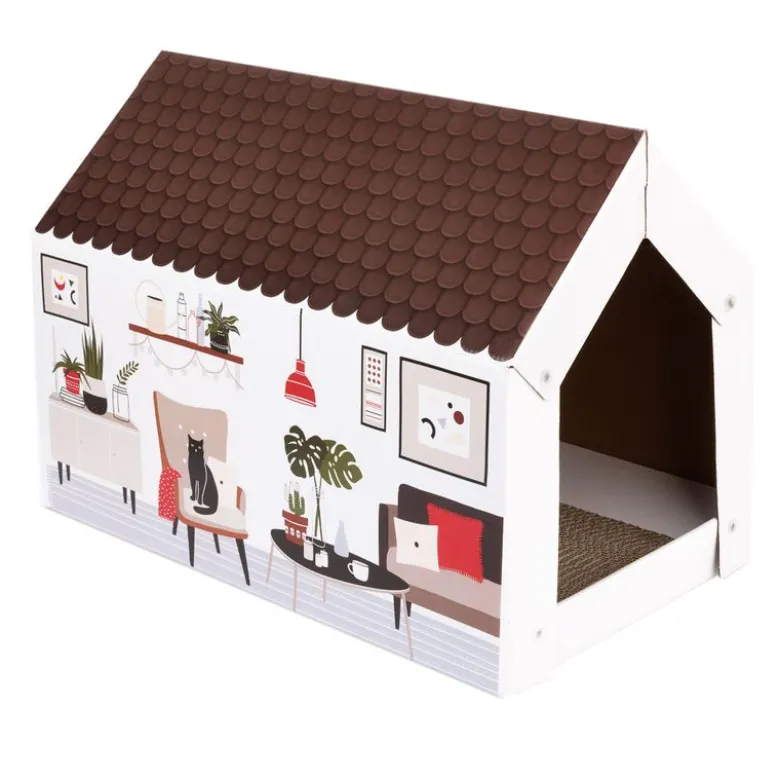 XL-kattehus Home inkl. kradsebræt
