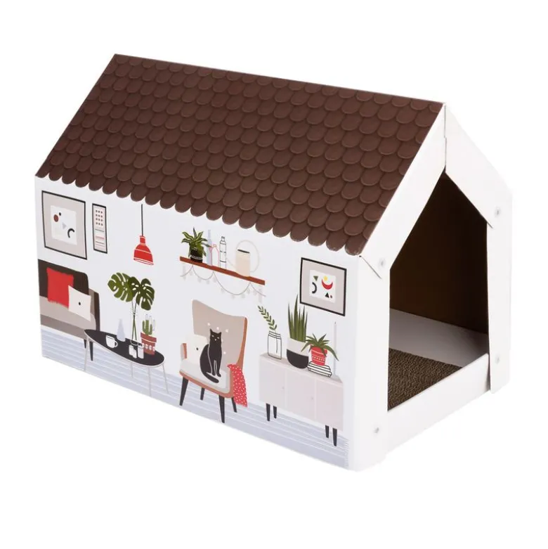XL-kattehus Home inkl. kradsebræt