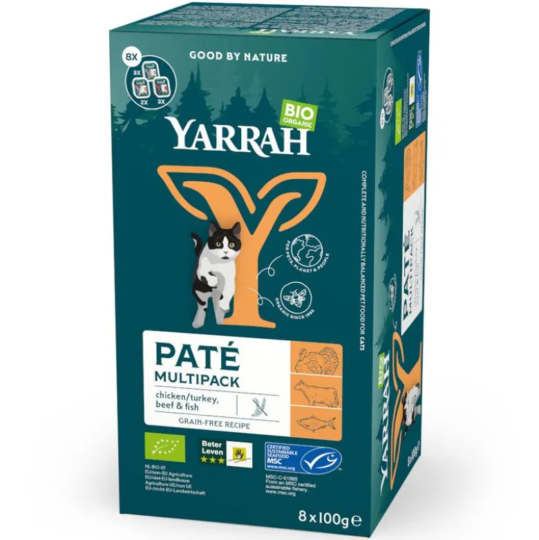 Yarrah Øko Paté Multipack 8 x 100 g