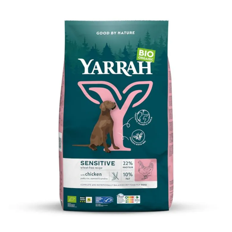 Yarrah Øko Sensitive med øko-kylling & øko-ris