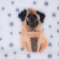 zooplus Basics Fleece Dogs & Dots hyggetæppe