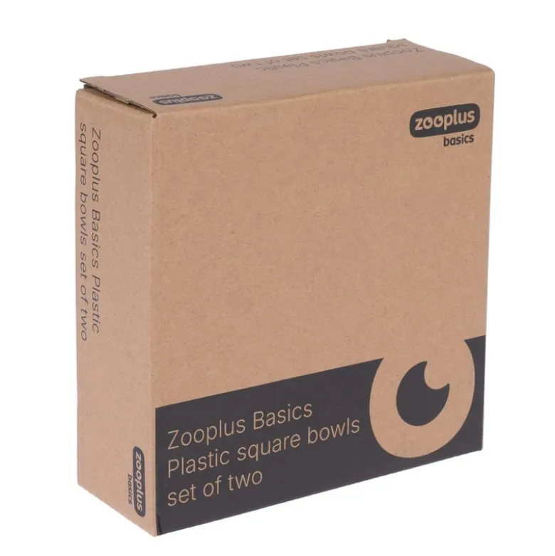 zooplus Basics katteskåle, firkantede